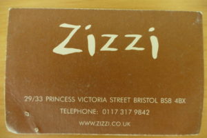 Restaurant card