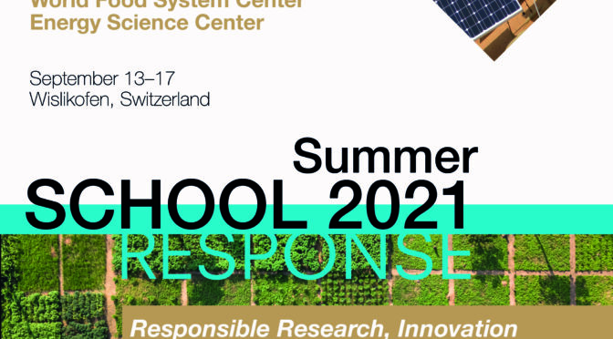 Summer School Registration OPEN: Responsible Research and Innovation in Food, Plant and Energy system Science