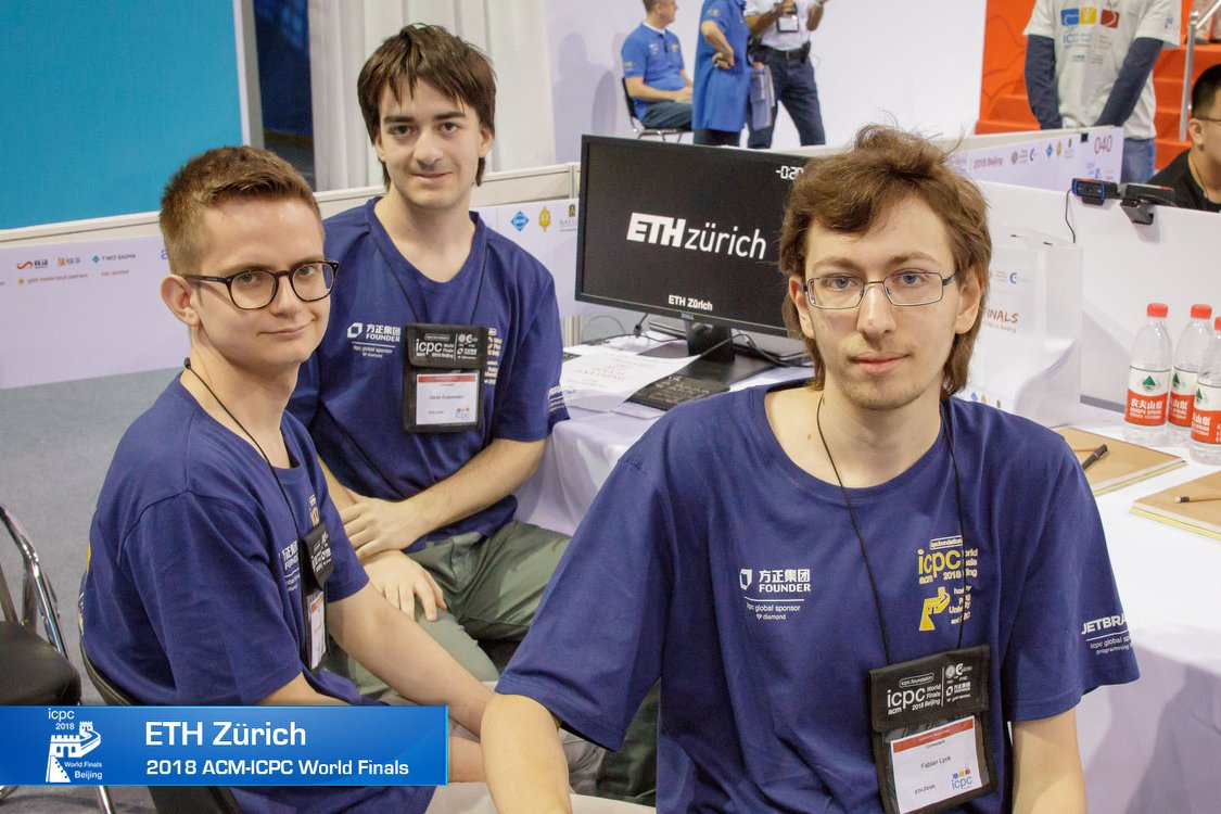 ACMICPC World Finals 2018 ICPC ETH Zurich
