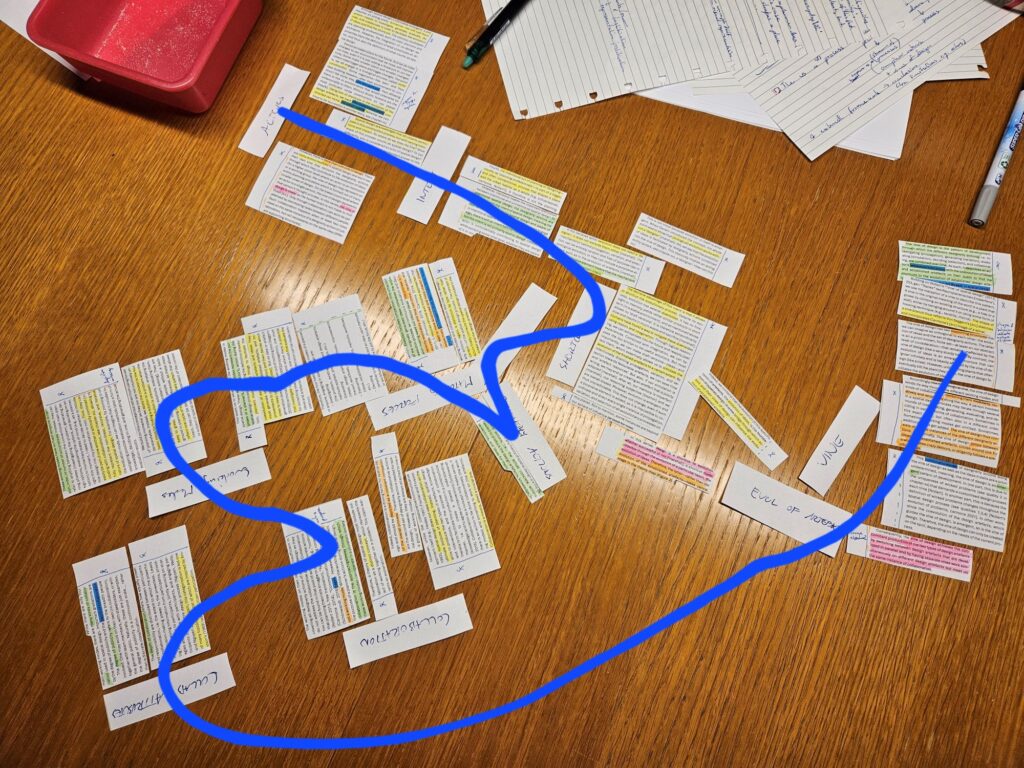 Restructuring a written text (16.11.2024)