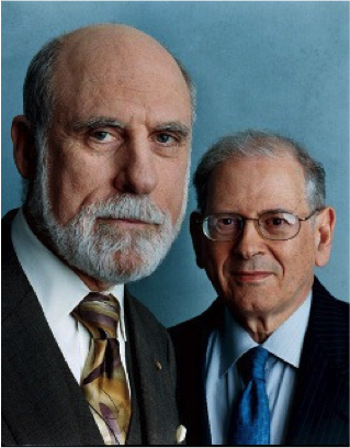 Vinton G. Cerf und Robert E. Kahn – The inventors of the internet