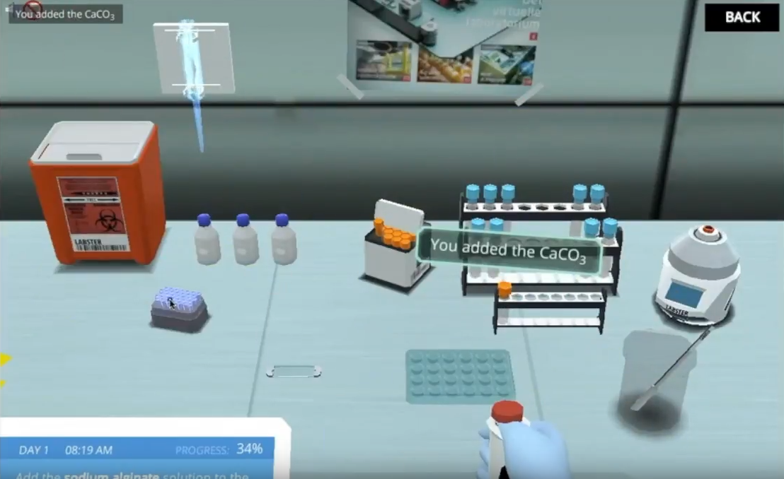 Virtual labs with Labster Practical experience in food chemistry